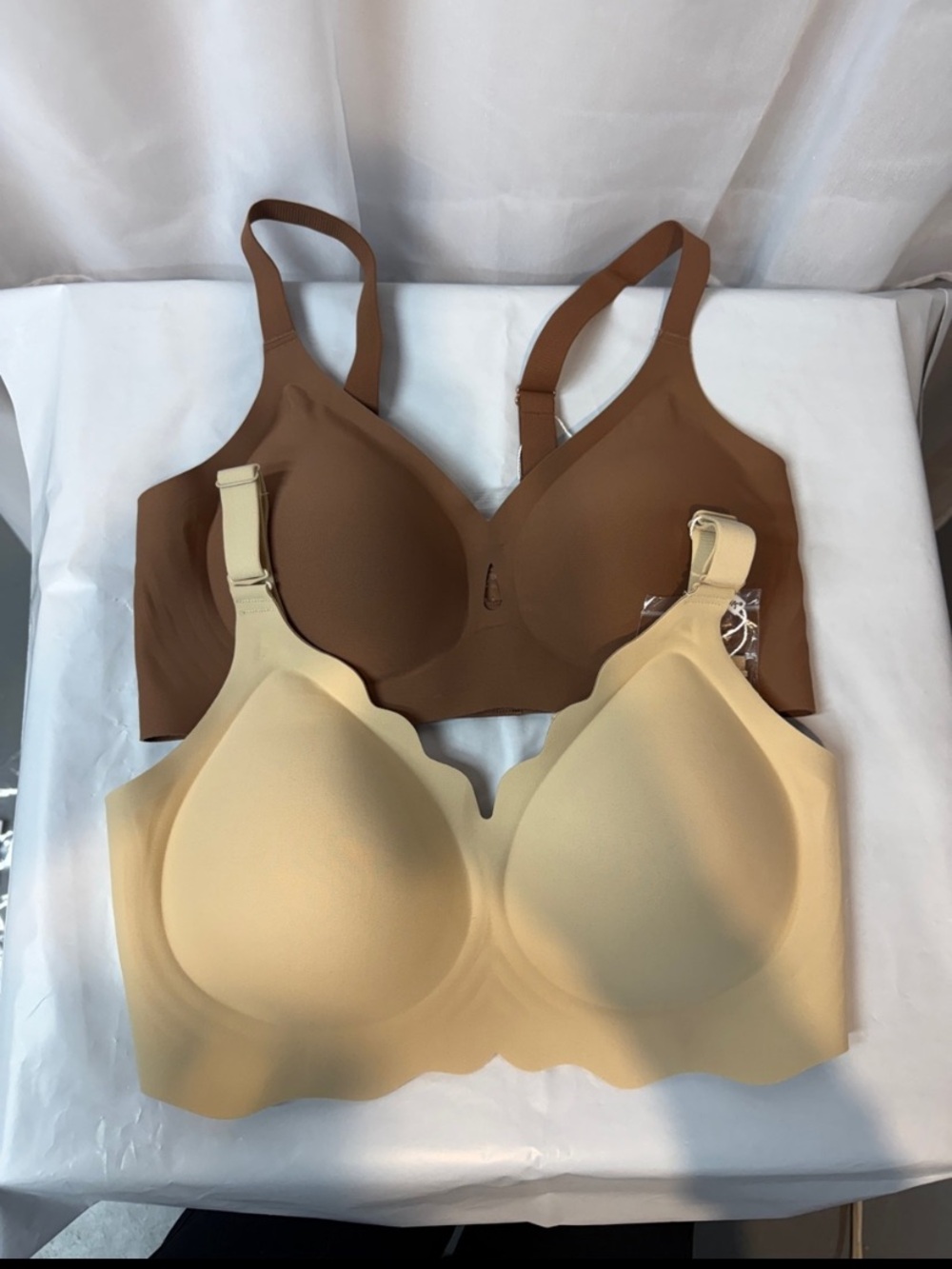 NWT 2 Seamless Comfort Bras Brown and Nude - Smooth Support🌻 2 bras $20